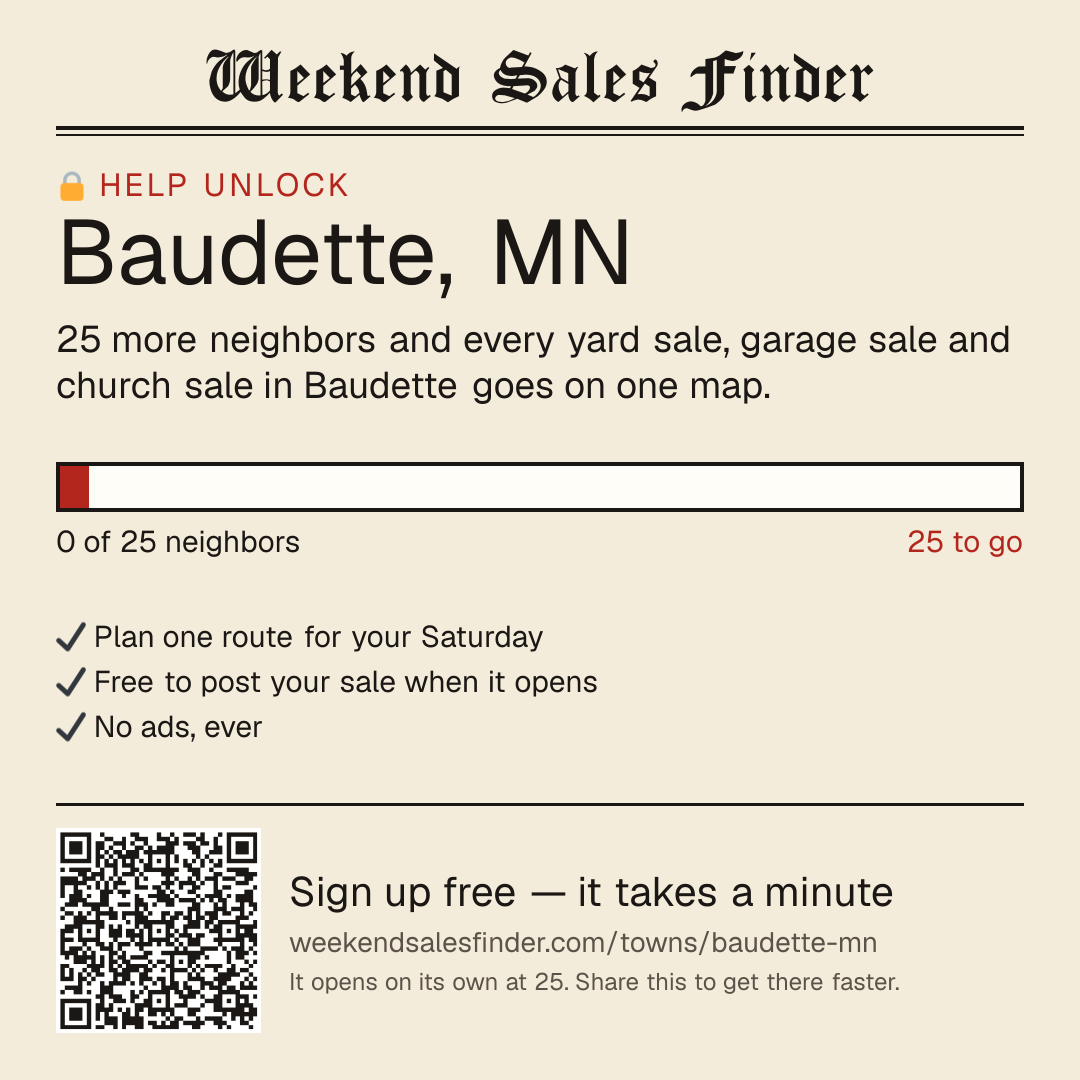 Square post for unlocking Baudette