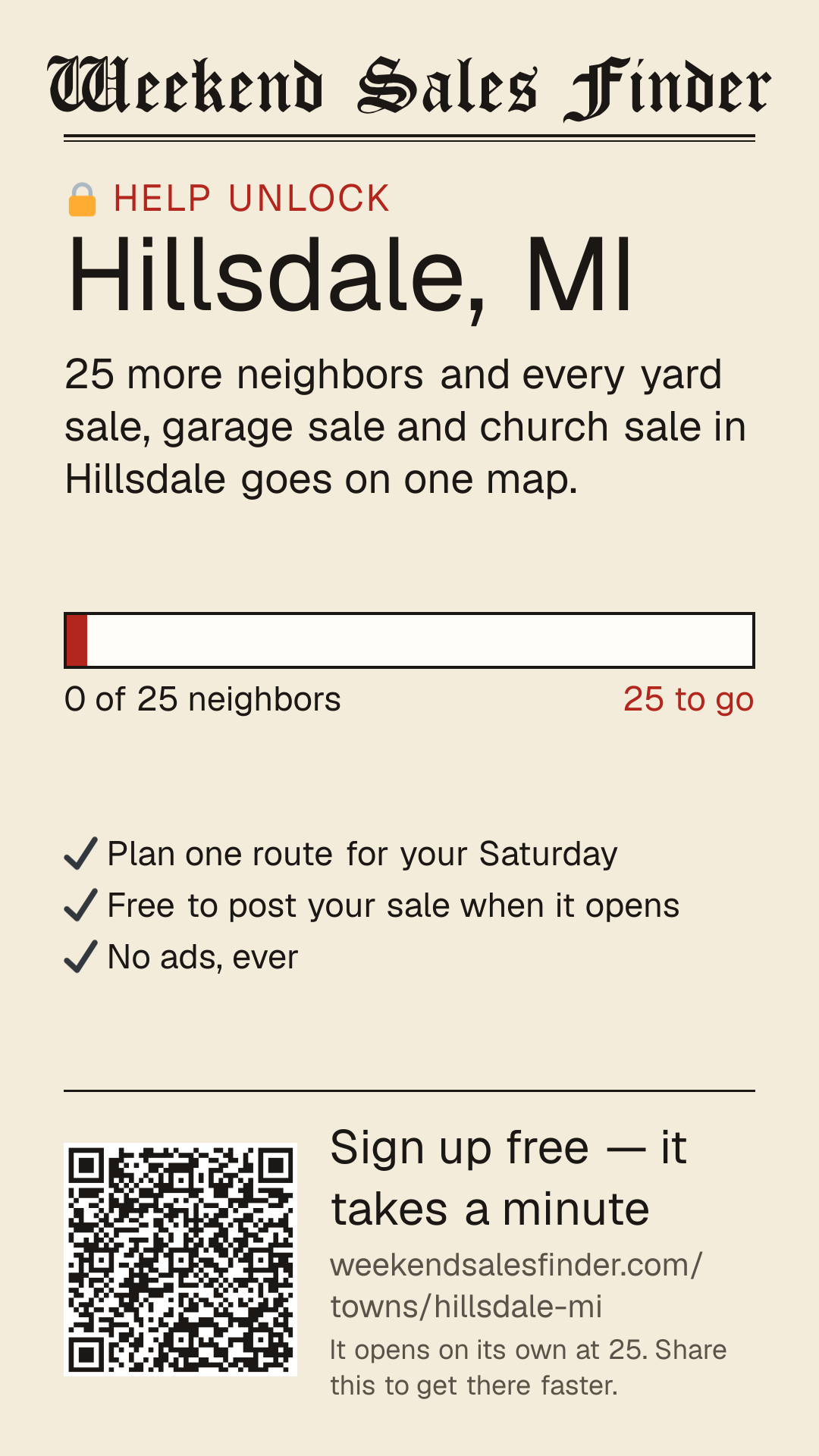 Phone story for unlocking Hillsdale
