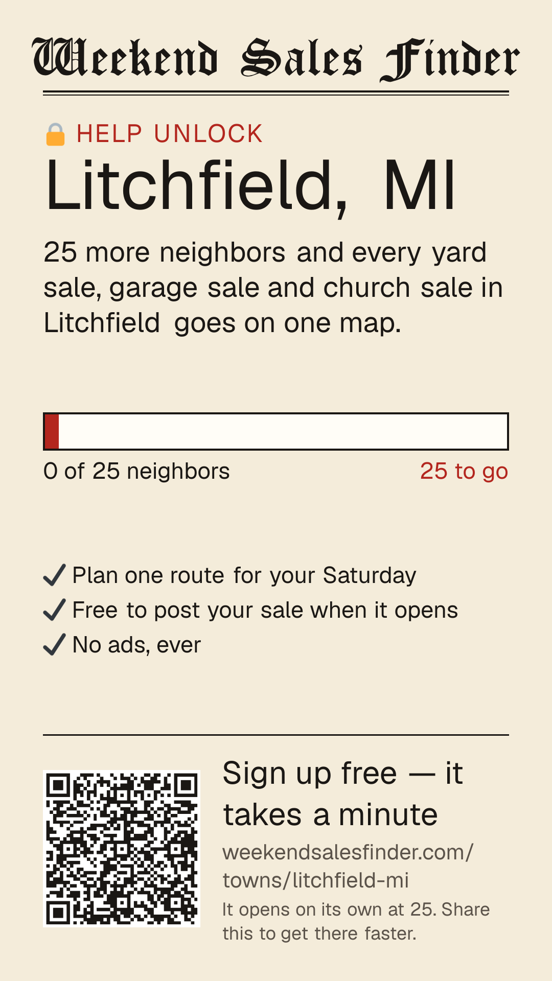 Phone story for unlocking Litchfield