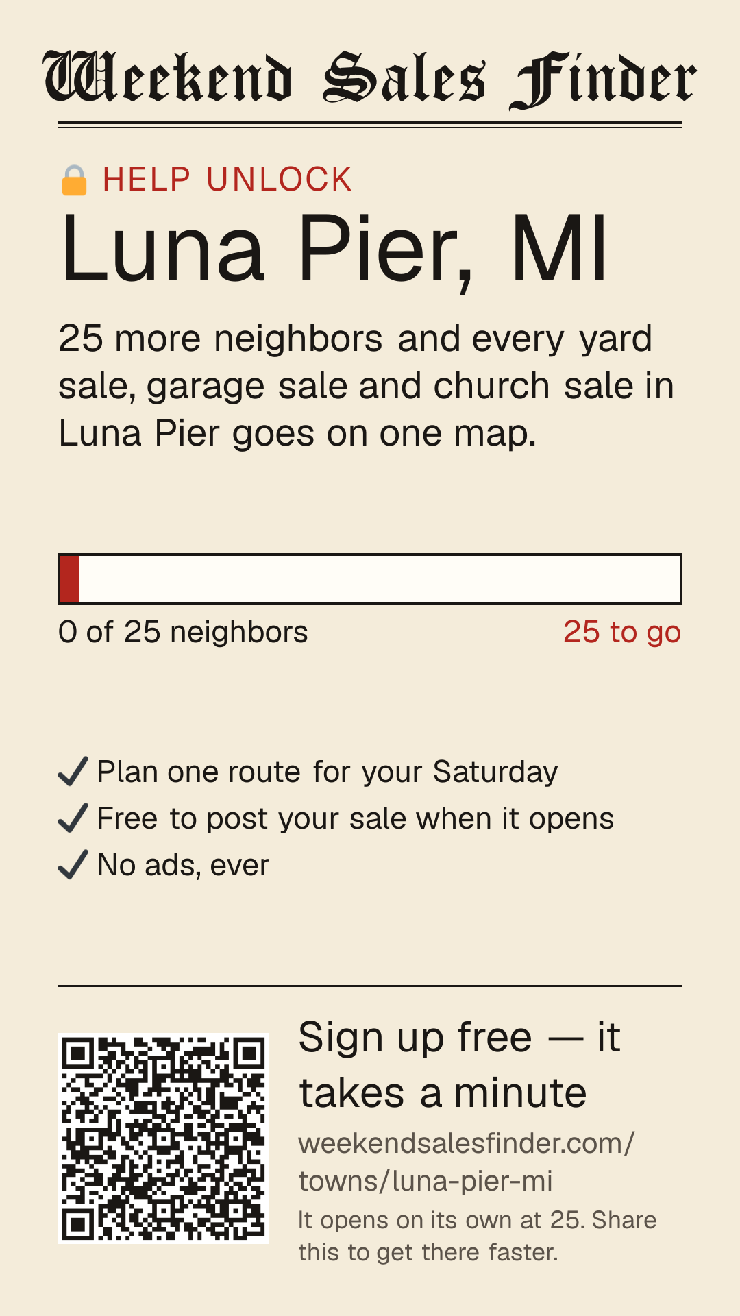Phone story for unlocking Luna Pier