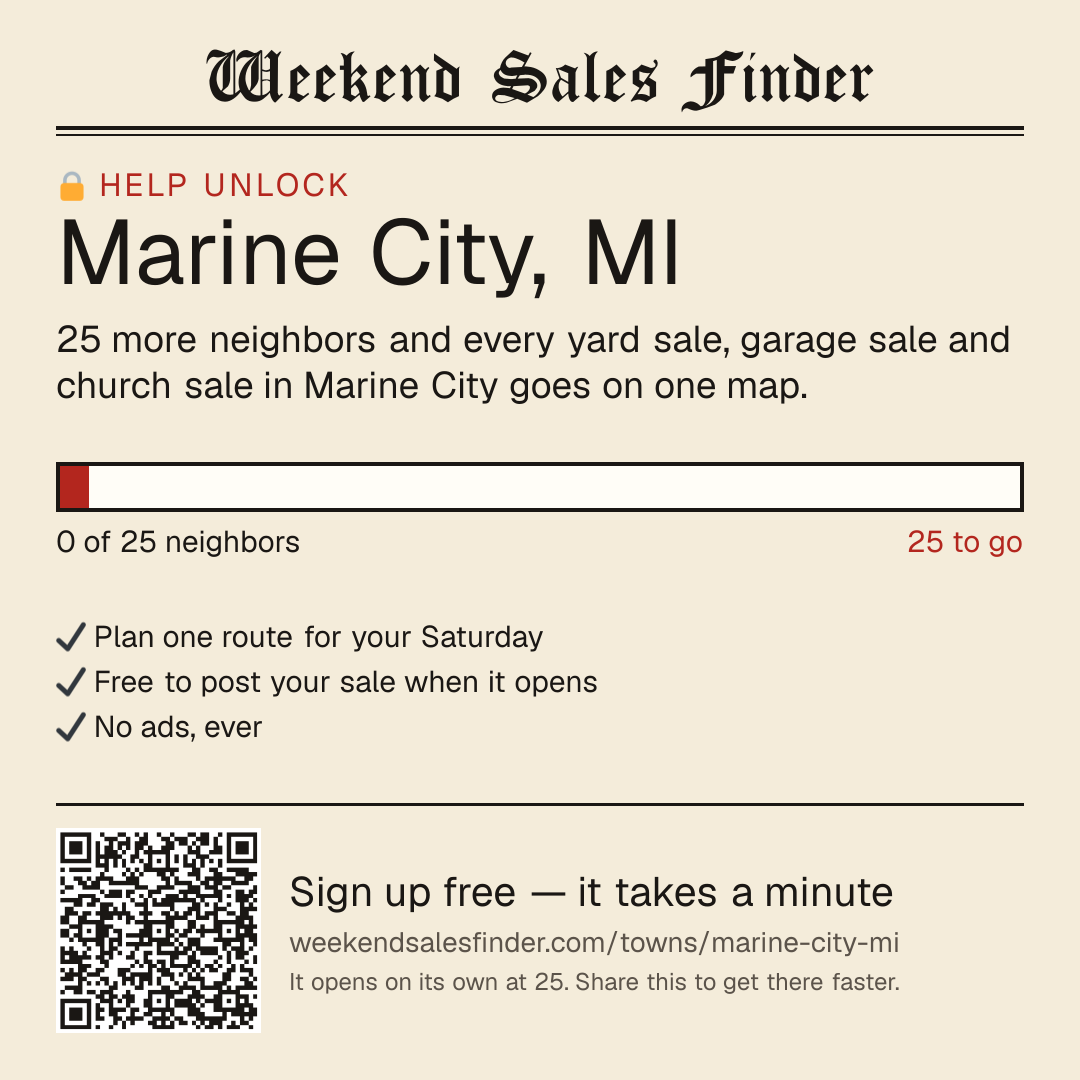 Square post for unlocking Marine City
