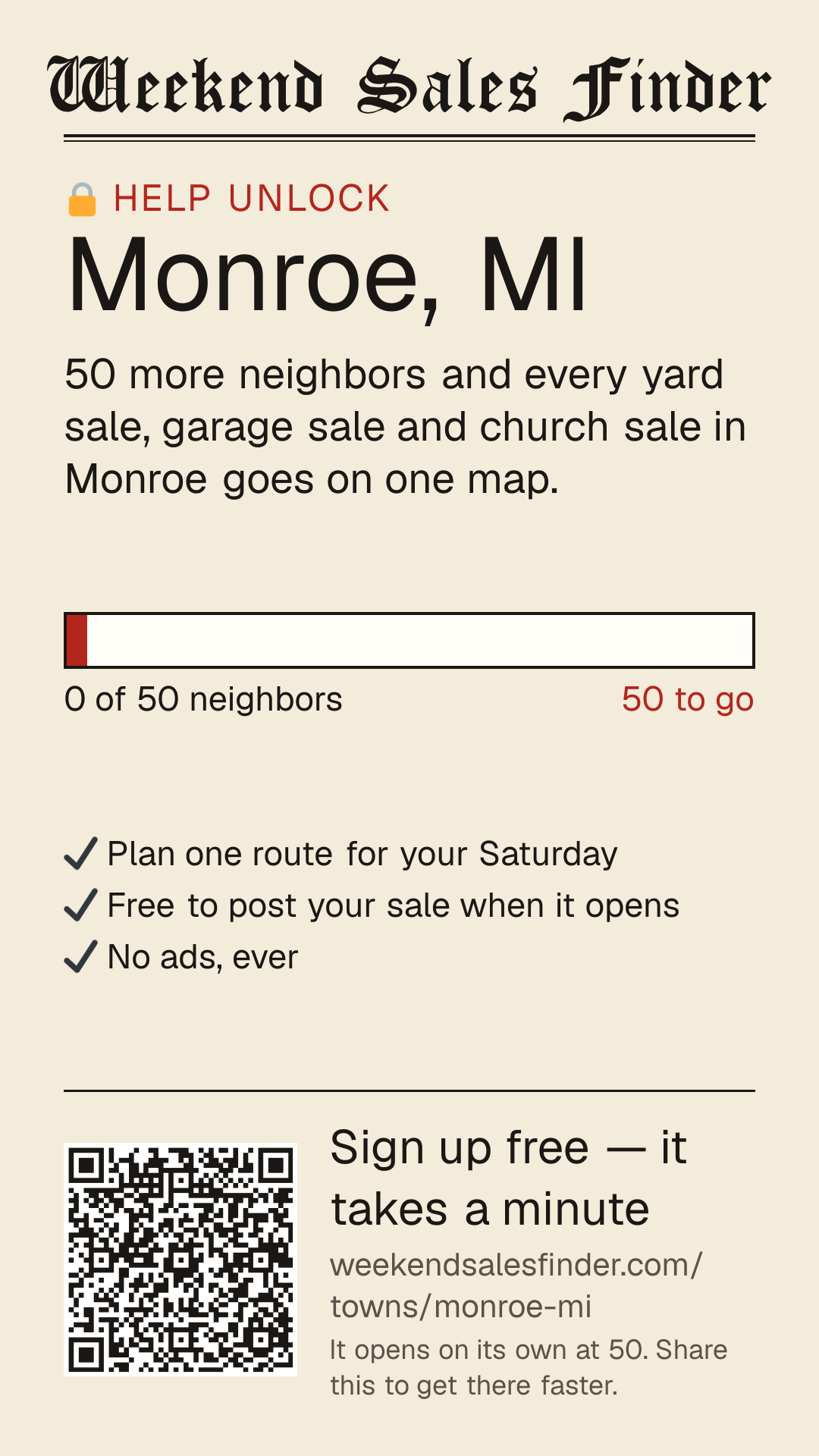 Phone story for unlocking Monroe