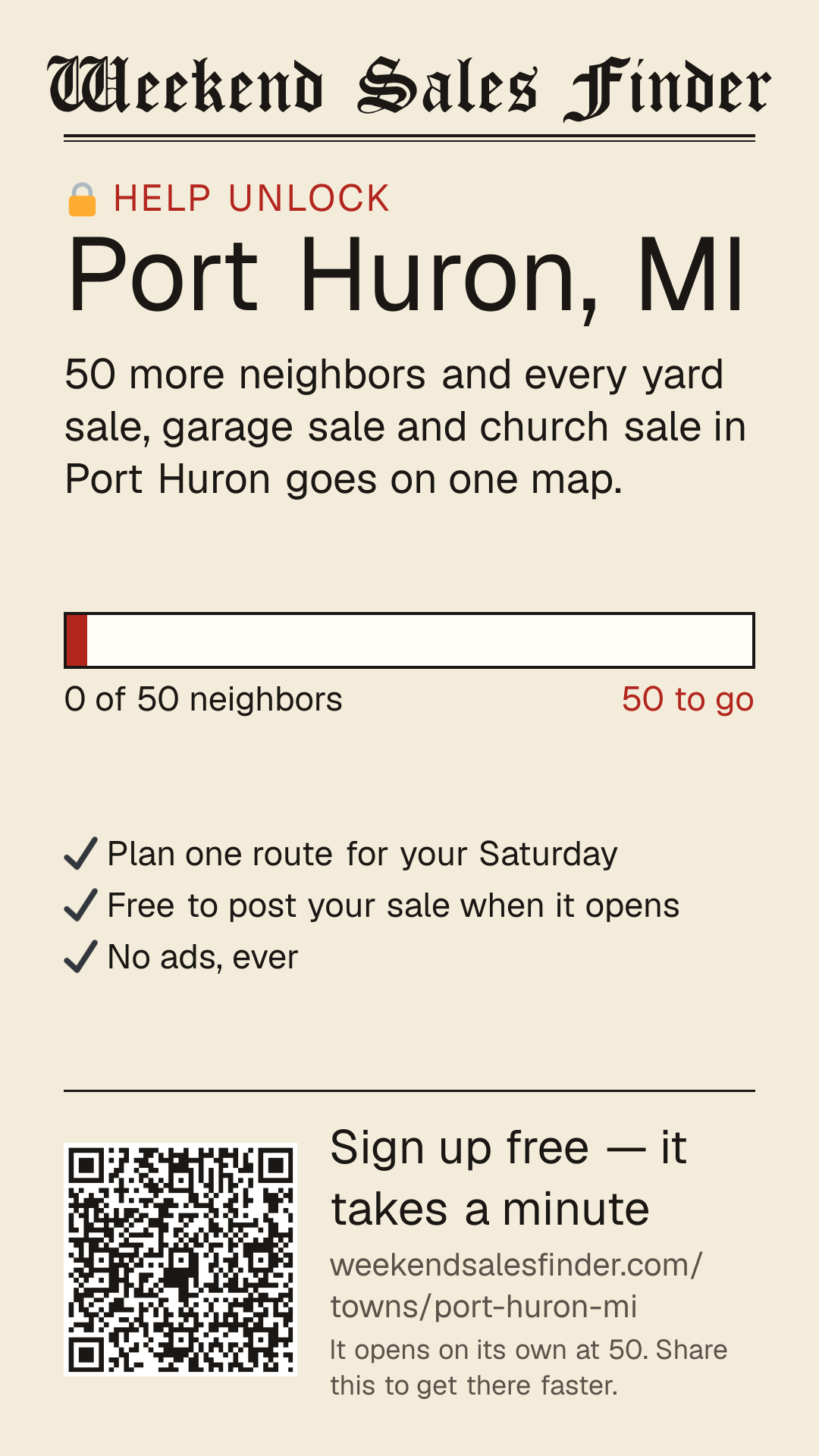 Phone story for unlocking Port Huron