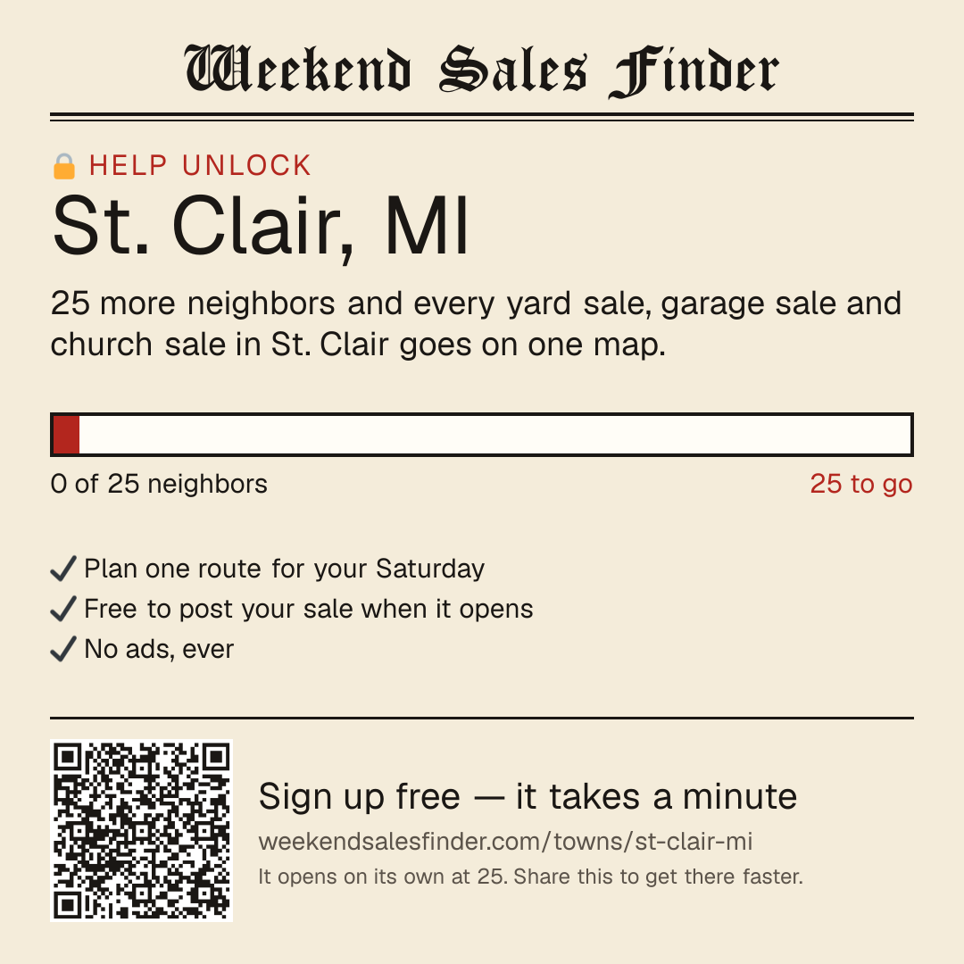 Square post for unlocking St. Clair