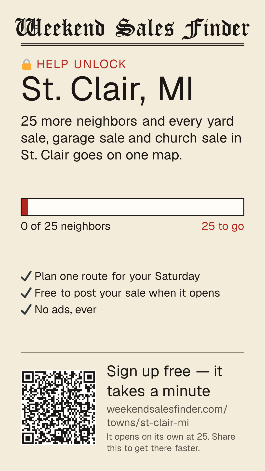 Phone story for unlocking St. Clair
