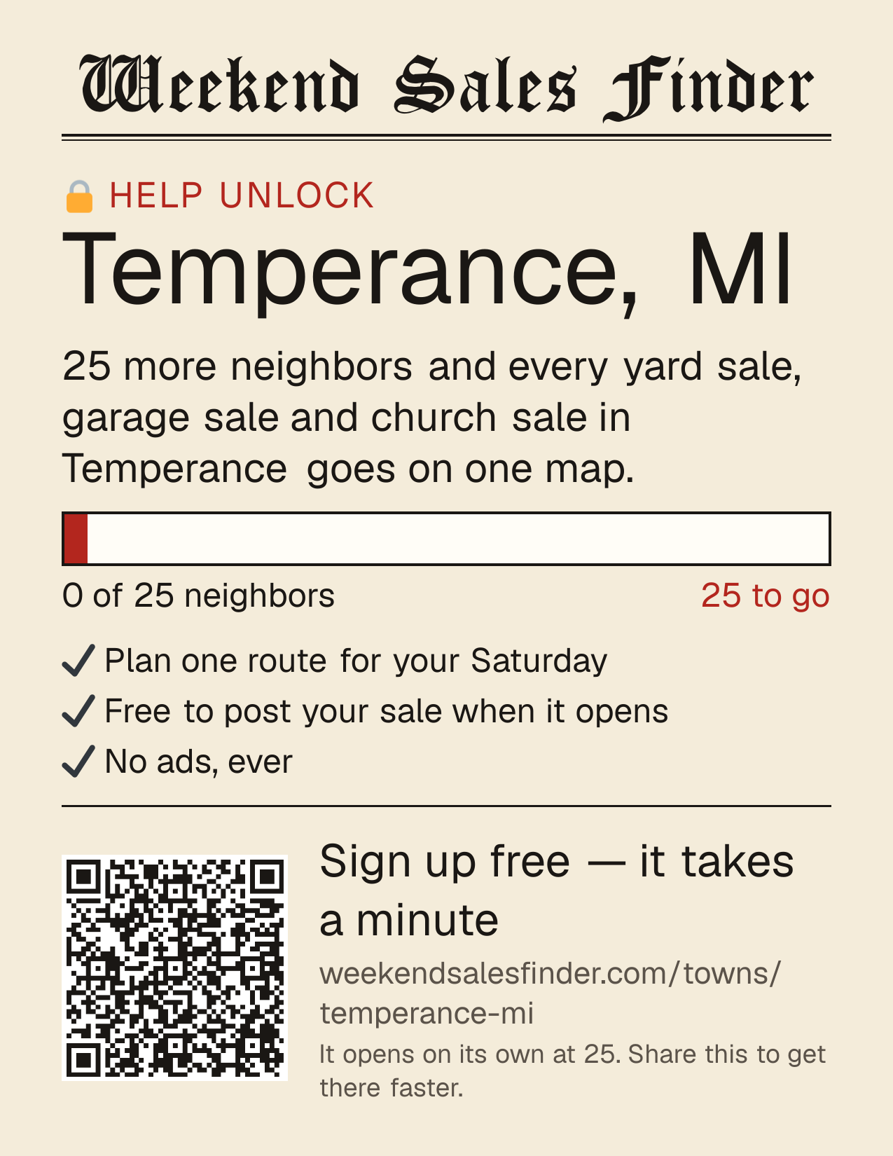 Printable poster for unlocking Temperance