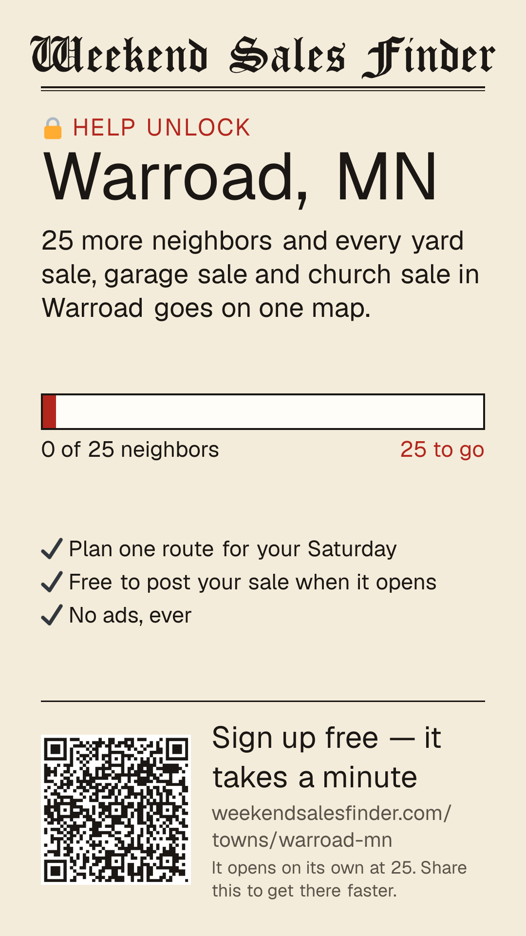 Phone story for unlocking Warroad