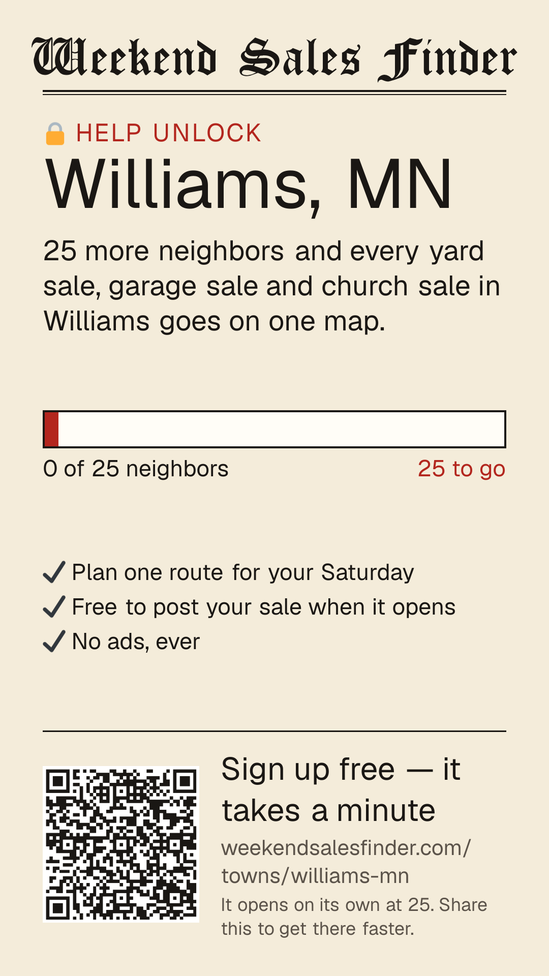 Phone story for unlocking Williams